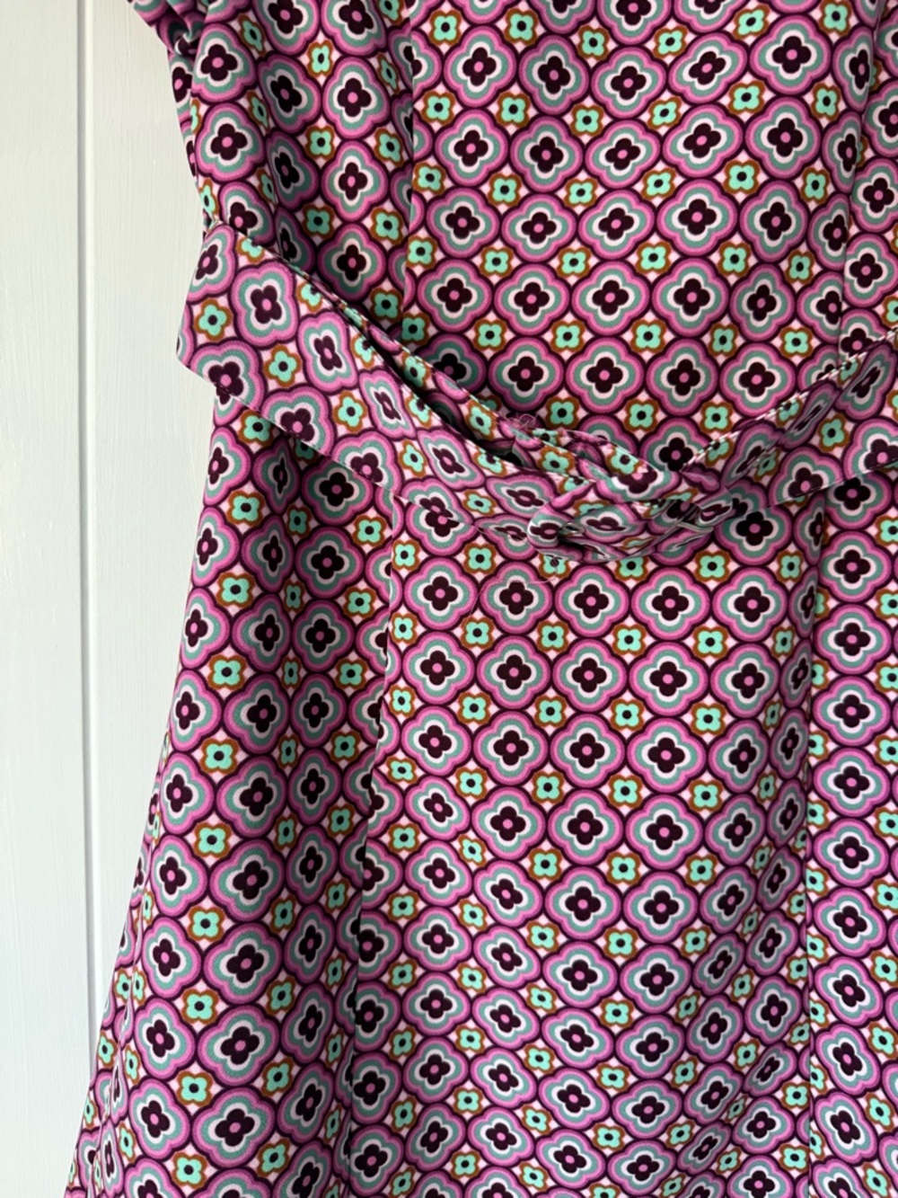 Zara Pink Geometric Mini Dress - Picture 2 of 3